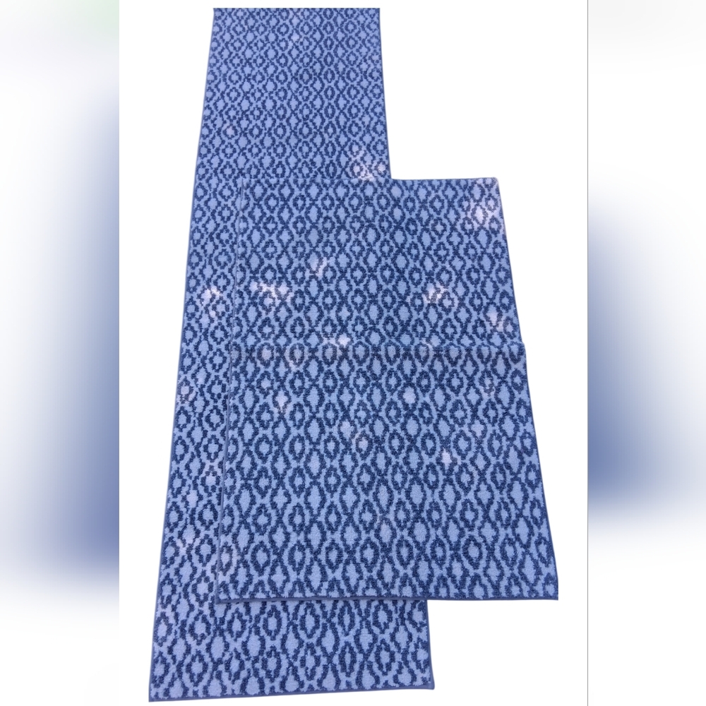 HUDSON LIVING Geometric Pattern 2pc  Area & Runner Rugs NWT